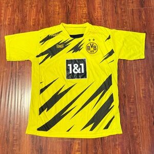 Borussia Dortmund BVB Haaland 2020/21 Home Soccer Jersey Sz Small Preowned Read!